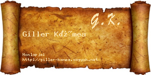 Giller Kámea névjegykártya